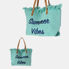 Canvas-Einkaufstasche – extra große Sommer-Schulterhandtasche