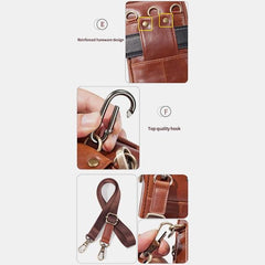 Genuine Leather Waist Bag – Multifunctional Messenger & Shoulder Bag for Men - VOTVO