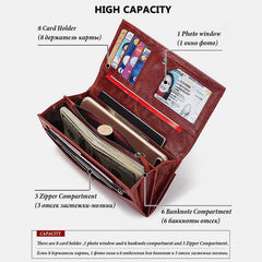 RFID Blocking Anti-theft Genuine Leather Wallet | Stylish & Secure