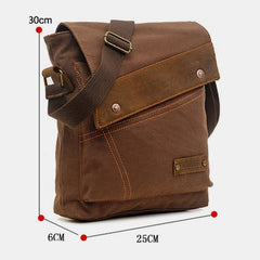 Large Capacity Retro Canvas Crossbody Bag for Women – Stylish & Practical Daily Tote