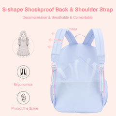 Waterproof Lightweight Large-Capacity College Backpack – Cute & Comfortable School Bag