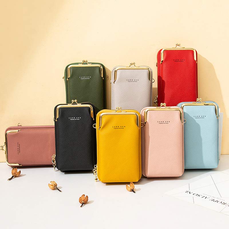 Women's Vegan Leather Crossbody Phone Purse with Card Slot | Stylish Shoulder Bag - VOTVO