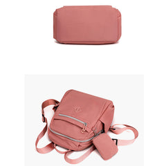 Women’s Nylon Backpack with Small Coin Purse – Casual Travel Daypack Handbag
