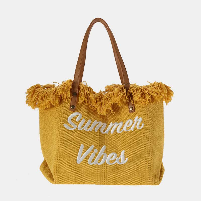 Bolso de lona - Bolso de hombro extragrande de verano
