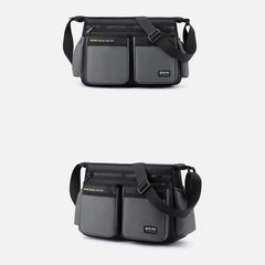 Klassische Reisetasche für Herren – Robustes Nylon, große Umhängetasche