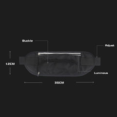 Outdoor Sports Waterproof Lightweight Waist Bag – Adjustable Belt Bag for Hiking & Fitness