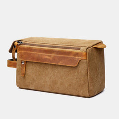 Retro Canvas Storage Makeup Pouch – Travel Toiletry Bag for Women & Men