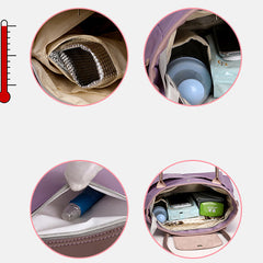 Tote Bag For Women Multi-Pocket Large Capacity Portable Mommy Bag