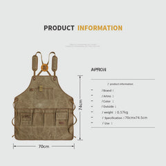 Tool Bag for Craftsman – Heavy Duty Waterproof Canvas Tool Apron with 13 Pockets & 5 Slots