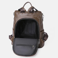 Women’s Leather Convertible Backpack Purse – Anti - Theft Travel Daypack & Shoulder Bag - VOTVO