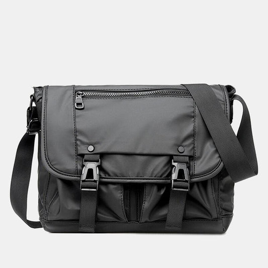 Vintage wasserdichte Messenger Bag mit mehreren Taschen – Strapazierfähige Nylon-Umhängetasche für Herren
