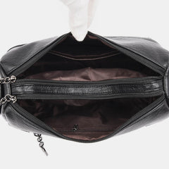 Retro Medium Sling Shoulder Bag for Women – Soft PU Leather Crossbody Handbag