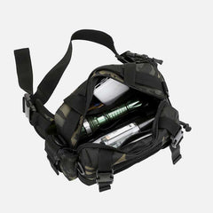 Large Camo Tactical Bag for Sports | Nylon Crossbody Bag Waist Bag