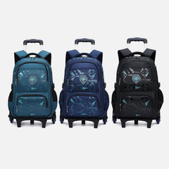 Rolling Wheels Backpack for Teens & Students – Multifunctional Travel Bookbag with Adjustable Straps - VOTVO