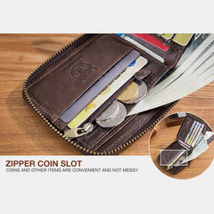 RFID Antimagnetic Vintage Genuine Leather Wallet - VOTVO
