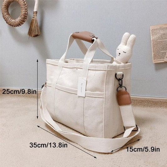 Utility Canvas Tote/Shoulder Bag for Daily Life - VOTVO
