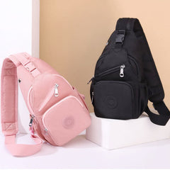 Sling Bag for Women | Multi-Pocket Waterproof Canvas Daily Shopping Backpack