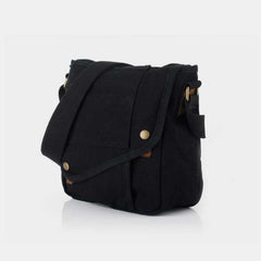 Small Canvas Messenger Bag – Casual Travel & Working Crossbody Shoulder Bag