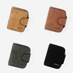 Small Wallet for Women – Multi-Slot Bifold Wallet with Zipper Pocket & ID Window