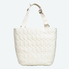 Women’s Nylon Racket Bag – White Outdoor Badminton Sports Shoulder Bag