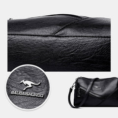 Retro Medium Sling Shoulder Bag for Women – Soft PU Leather Crossbody Handbag