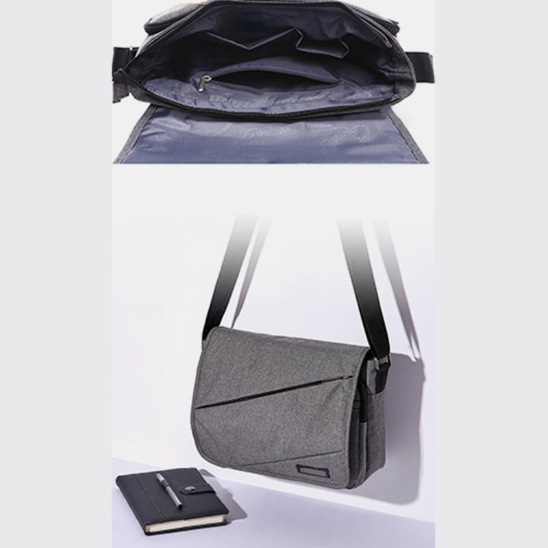 Waterproof Men’s Canvas Messenger Bag - Small Laptop Crossbody Bag - VOTVO