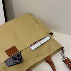 Simple Tote Bag for Women – Daily Portable Canvas Crossbody Bag - VOTVO