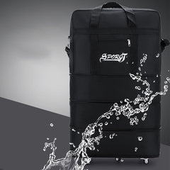 Multifunctional Large Capacity Rolling Tote Crossbody Handbag for Travel – Versatile Nylon Tote Bag