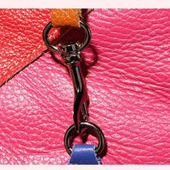 Women's Genuine Leather Splice Rivet Backpack - Stylish & Durable Shoulder Bag for School, Travel, & Daily Use - VOTVO