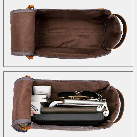 Retro Canvas Storage Makeup Pouch – Travel Toiletry Bag for Women & Men