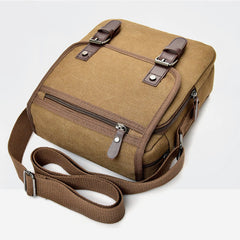 Retro Canvas Messenger Bag for Men – Crossbody Shoulder Bag for Business & Travel