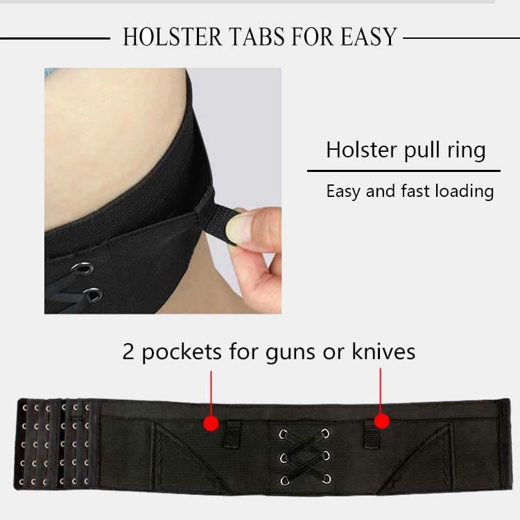 Women Invisible Thigh Holster – Drop Leg Holster with Magazine Pouches - VOTVO