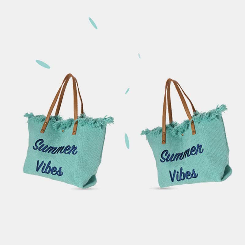 Bolso de lona - Bolso de hombro extragrande de verano