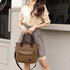 Versatile Women's Canvas Bag: A Stylish Small Bag for Work and Beyond