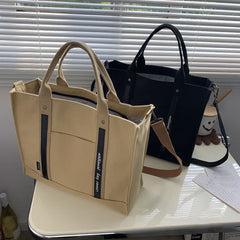 Laptop Tote Handbag – Canvas Shoulder Bag & Briefcase for Travel, Office, and School