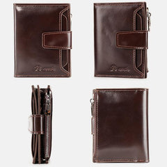 RFID Large Capacity Genuine Leather Multi - Card Wallet – Secure, Stylish, and Practical - VOTVO