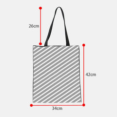 Unisex Cute Pets Print Tote Bag – Reusable Shopping Shoulder Bag for Daily Use - VOTVO