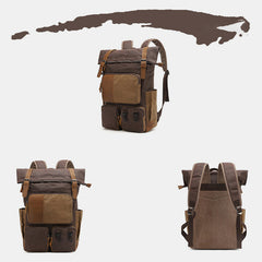 Vintage Canvas Backpack | Travel Laptop Backpack for Men & Women | School & College Backpack