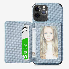 RFID Blocking Phone Case Wallet with Card Holder Kickstand for iPhone - VOTVO