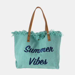 Canvas-Einkaufstasche – extra große Sommer-Schulterhandtasche