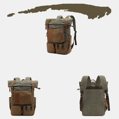 Vintage Canvas Backpack | Travel Laptop Backpack for Men & Women | School & College Backpack