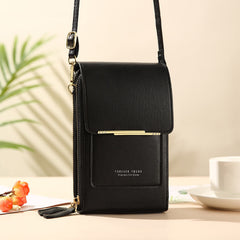 Lightweight Leather Phone Purse - Mini Crossbody Shoulder Bag & Cell Phone Pouch for Women