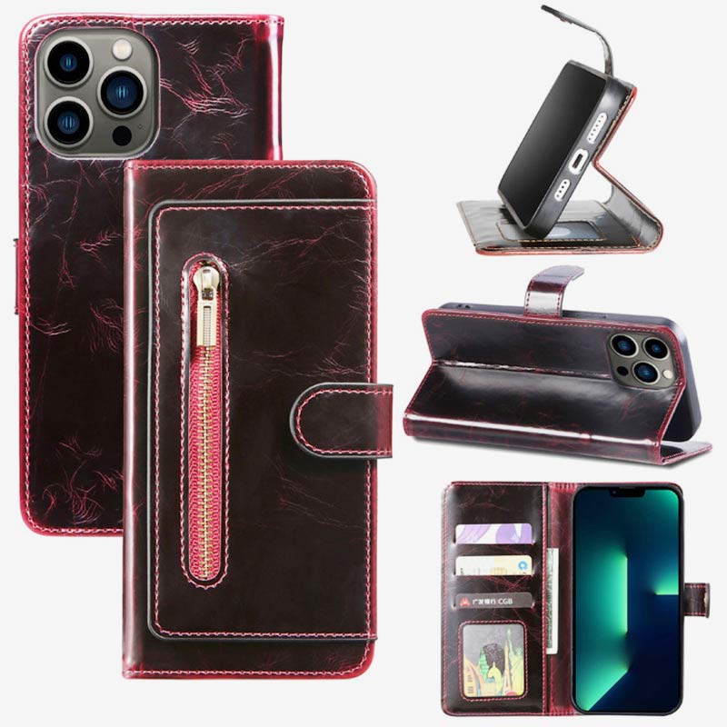 Wallet Case for iPhone - PU Leather Durable Phone Case with Card Slot - VOTVO