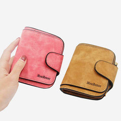 Small Wallet for Women – Multi-Slot Bifold Wallet with Zipper Pocket & ID Window