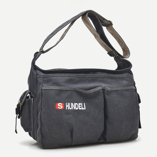 Messenger Bag for Men - Vintage Canvas Large Crossbody Kit
