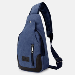 Canvas-Umhängetasche für Herren – Tagesrucksack für Outdoor-Reisen und Camping