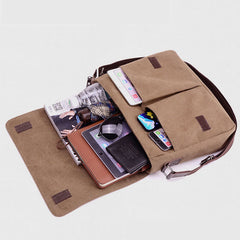 Canvas-Umhängetasche für Herren, Reisetasche, wasserabweisend, Umhängetasche