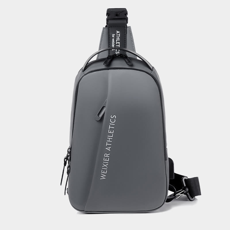 Waterproof Sling Bag for Men – Multi - Functional Chest Bag with USB Charging Port for Hiking, Cycling, and Travel - VOTVO