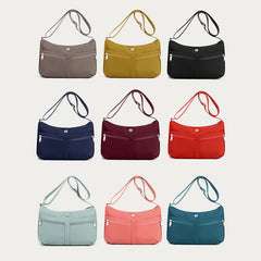 Solid Nylon Crossbody Bag for School & Travel – Simple & Stylish Purse