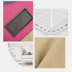 Women's Color Block Canvas Backpack – Tote Shoulder Hobo Bag Rucksack